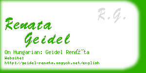 renata geidel business card